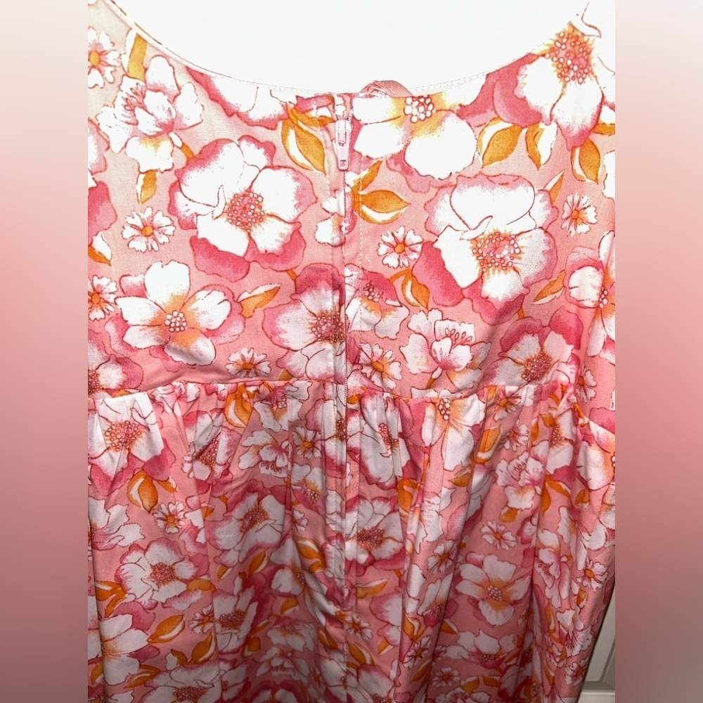 Copper Key Pink and Yellow Floral Dress - Picture 5 of 5